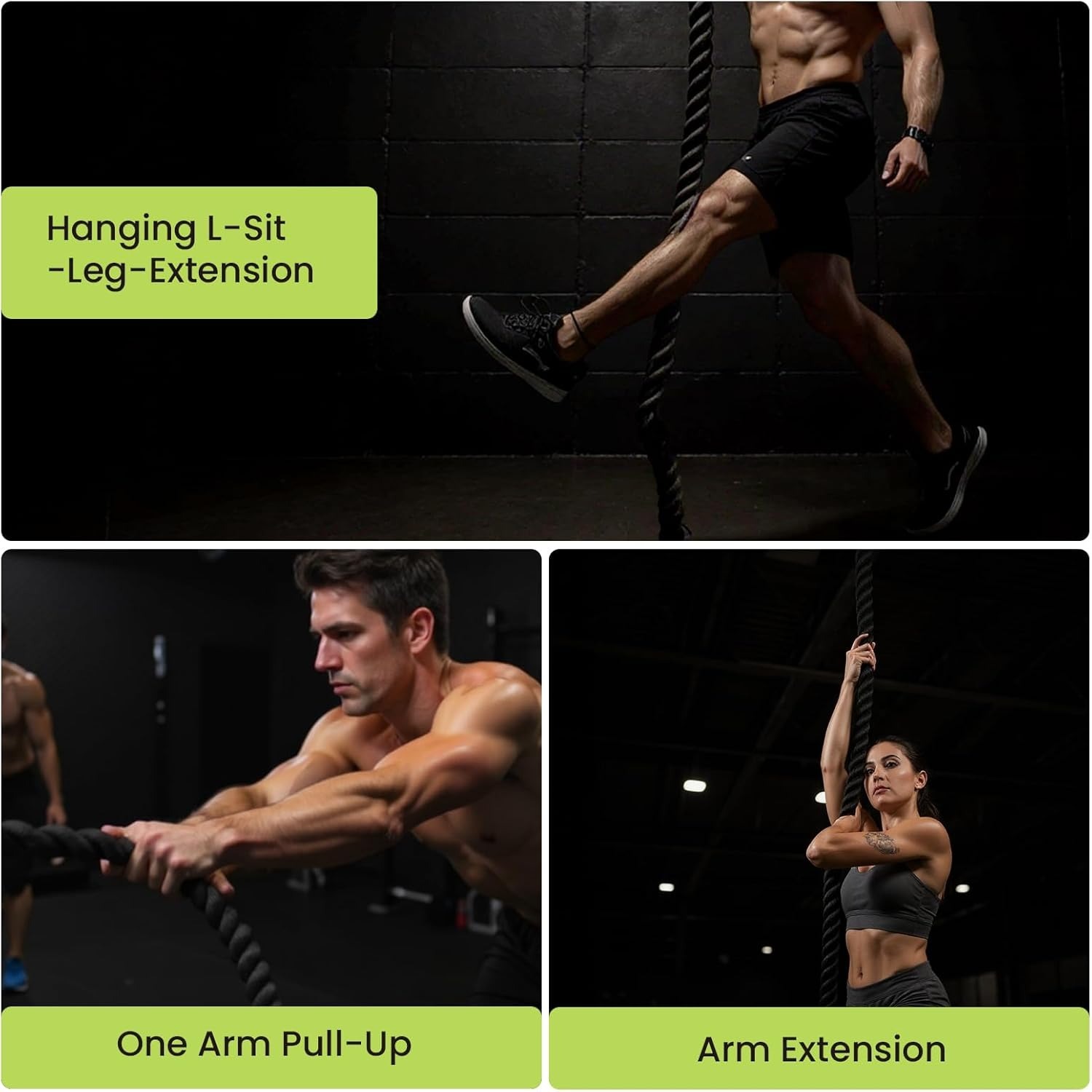 เชือกออกกำลังกายแบบหนา 3.7 ซม. - Home Gym Routine บทวิจารณ์และราคา