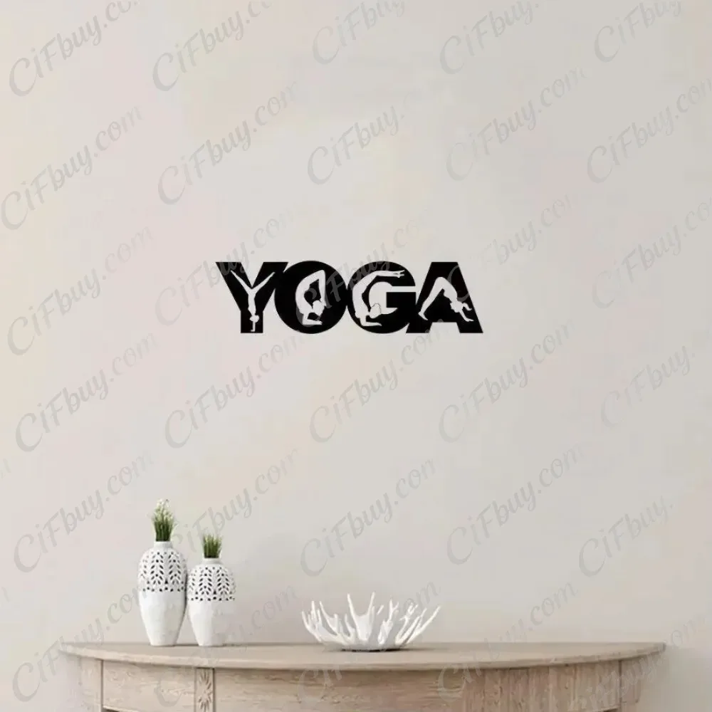 CIFBUY ประติมากรรมโลหะติดผนังร - Home Gym Yoga บทวิจารณ์และราคา